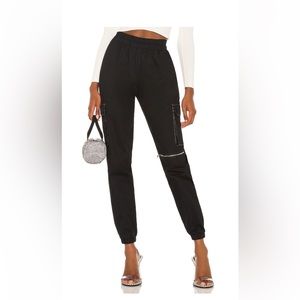 superdown Black Cargo Pants